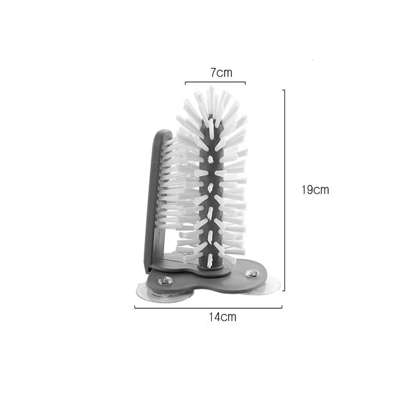 Escova de Copos com Ventosa